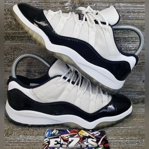 Air Jordan 11 Retro Low Concord White Black 505835-153 Youth Size 3Y